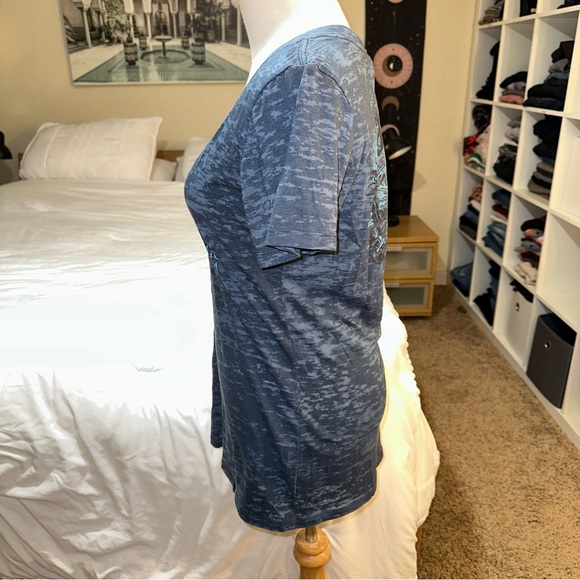 Harley Davidson | 2013 Sturgis Badlands BlackHills South Dakota Rally V Neck Tee - Picture 3 of 15